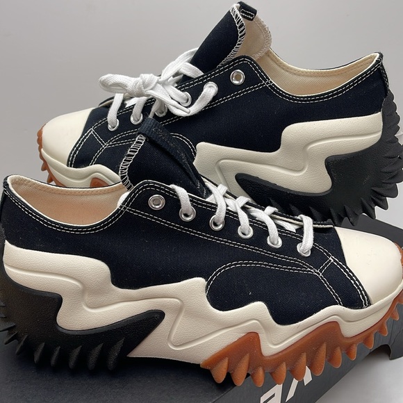 Converse Men’s RUN STAR MOTION OX
BLACK/WHITE/EGRET 172895C Platforms Sneakers - Picture 10 of 16